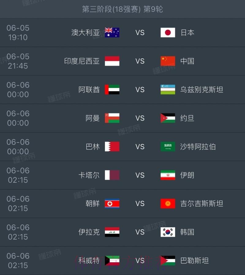 2026世界杯每日赛程哪里看