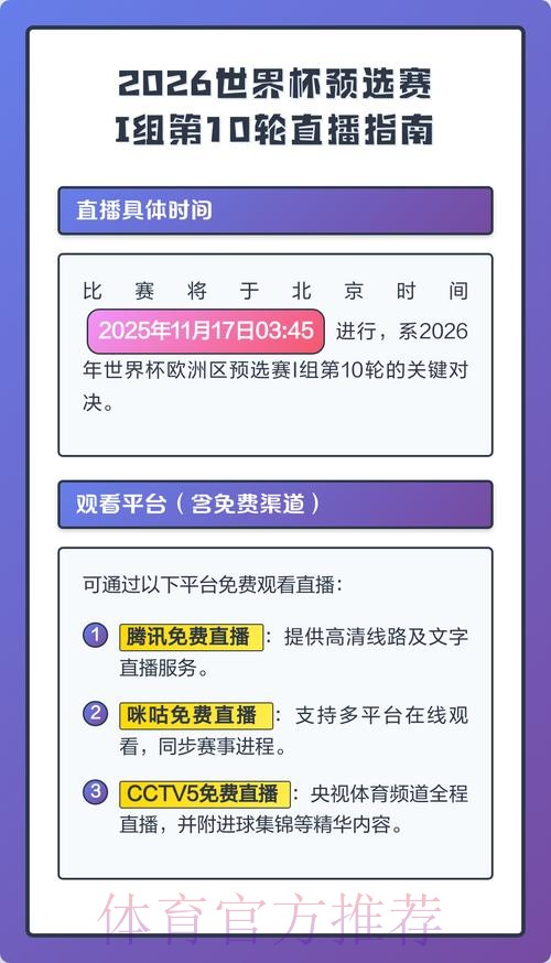 2026世界杯直播平台全解析与观看指南